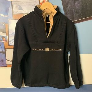 SOLD Cityscape double layered 1/4 zip jacket